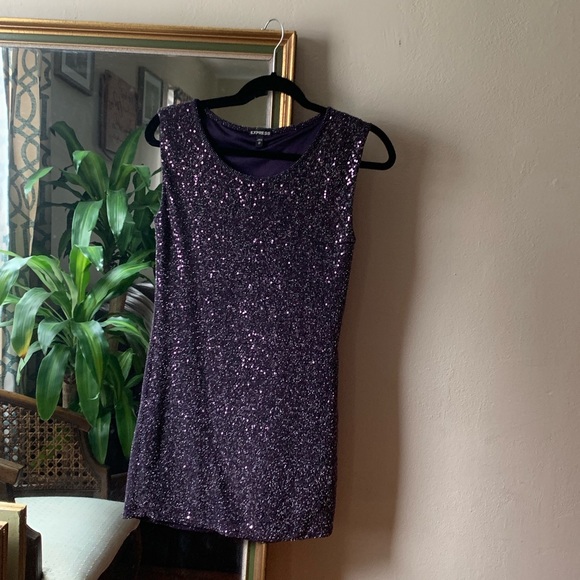Express sequin shift dress - Picture 1 of 4